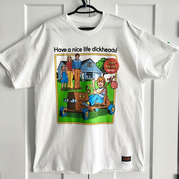 Steven Rhodes T-Shirt - Have a Nice Life, Mens Funny Graphic T Shirt, XL, NEW - Picture 1 of 6